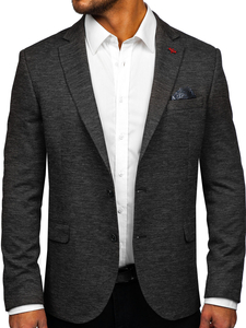 Men’s Elegant Suit Jacket Anthracite Bolf 021