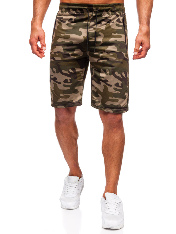 Men's Camo Shorts Green Bolf JX862