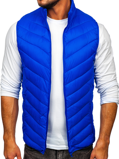 Men's Quilted Gilet Blue Bolf 13073