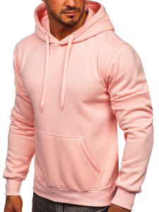 Men's Kangaroo Hoodie Light Pink Bolf 2009-38
