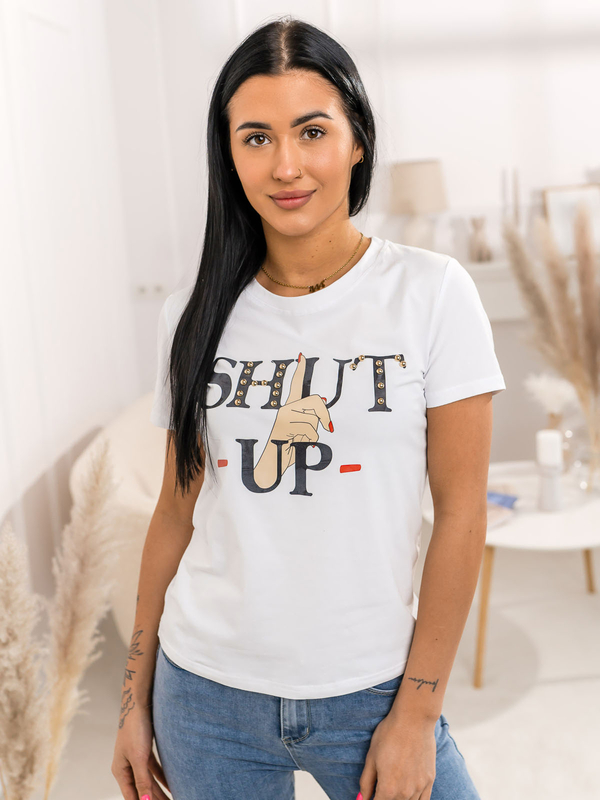 Women's Printed T-shirt White Bolf 95T2501
