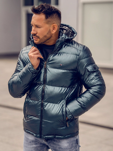 Men's Quilted Winter Jacket Green Bolf EX2138A