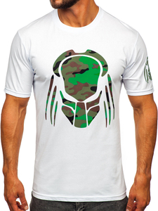 Men's Cotton Printed T-shirt White Bolf 192379