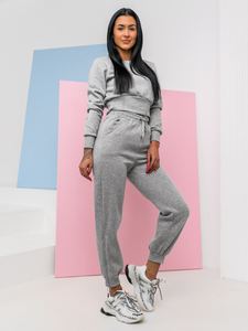 Women's 2-Piece Oversize Tracksuit Grey Bolf 8C78