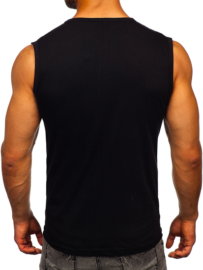 Men's Printed Tank Top Black Bolf 14805
