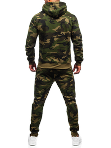 Men's Tracksuit with hood Khaki Bolf 8B159