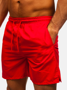 Men’s Swimming Trunks Red Bolf QD28