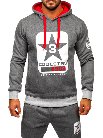 Men's Tracksuit with Hood Graphite Bolf 8C59