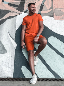 Men's Plain T-shirt Orange Bolf 2005-32