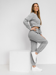 Women’s 2-Piece Oversize Sport Outfit Grey Bolf 8C78A1
