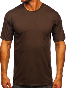 Men's Cotton Basic T-shirt Brown Bolf B459