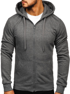 Men's Zip Hoodie Anthracite Bolf 2008