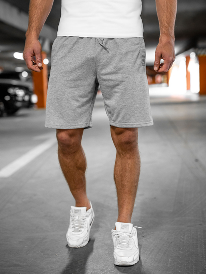Men's Sweat Shorts Grey Bolf 8K100