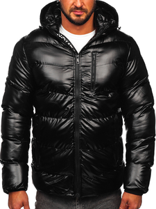 Men's Quilted Winter Jacket Black Bolf 27M8105