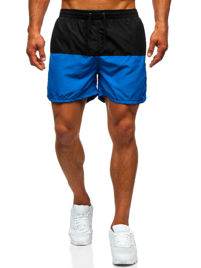 Men's Swimming Trunks Black-Blue Bolf HM060