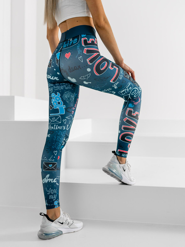 Women's Leggings Navy Blue Bolf 20755