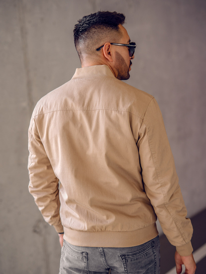 Men's Reversible Lightweight Bomber Jacket Camel Bolf 84M3005A