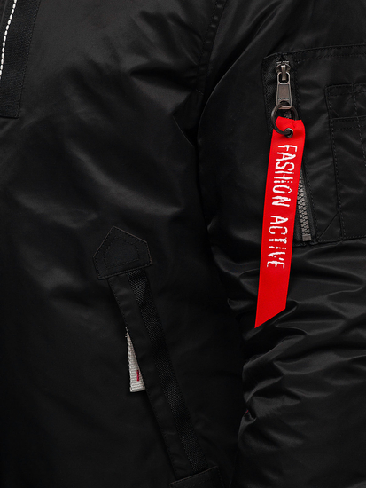 Men's Winter Pilot Jacket Black Bolf 1787