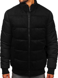 Men's Quilted Winter Jacket Black Bolf 22M336