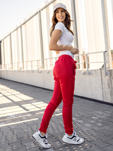 Women's Sweatpants Red Bolf CK-01B