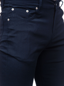 Men's Textile Chinos Navy Blue Bolf 0004