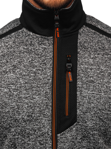 Men's Lightweight Jacket with stand up collar Anthracite Bolf TC1232