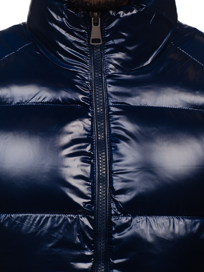 Men's Thick Quilted Gilet Navy Blue Bolf 9968