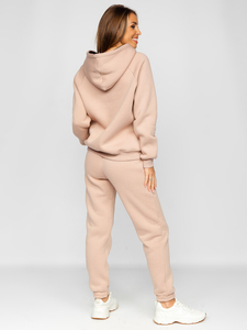 Women's 2-Piece Tracksuit Beige Bolf 5996
