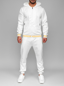 Men's Tracksuit with hood White Bolf 3A161