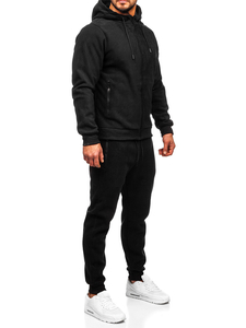 Men's Tracksuit with Hood Black Bolf 3A150
