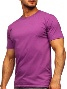 Men's Basic Cotton T-shirt Violet Bolf 192397