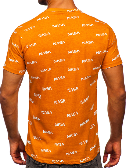 Men's Printed T-shirt Orange Bolf 14950