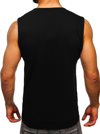 Men's Printed Tank Top Black Bolf 14815