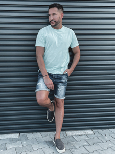 Men's Basic Cotton T-shirt Mint Bolf 192397A