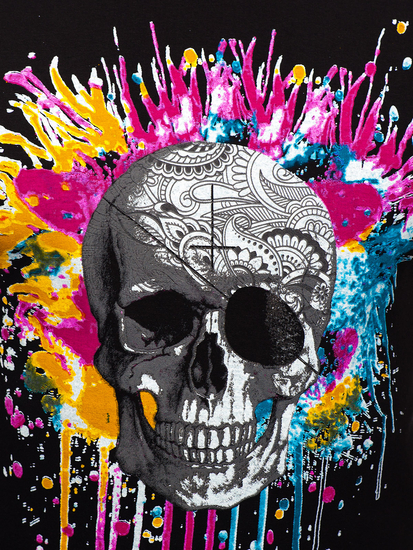 Men's Printed Tank Top Black Bolf 14805