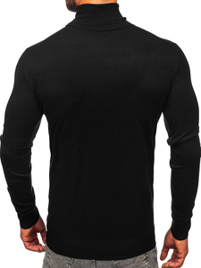 Men's Basic Polo Neck Black Bolf W1-1728