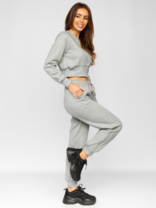 Women’s 2-Piece Oversize Sport Outfit Grey Bolf 8C78A1
