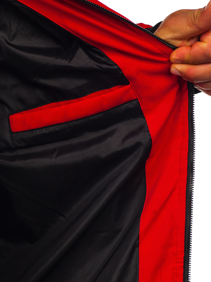 Men's Quilted Winter Jacket Red Bolf 5M3125