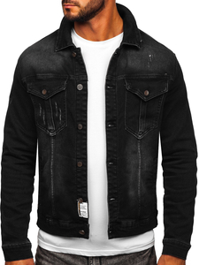 Men's Denim Jacket Black Bolf MJ514N