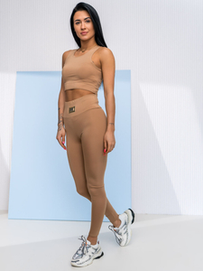 Women's 2-Piece Sport Outfit Fashion Beige Bolf 022