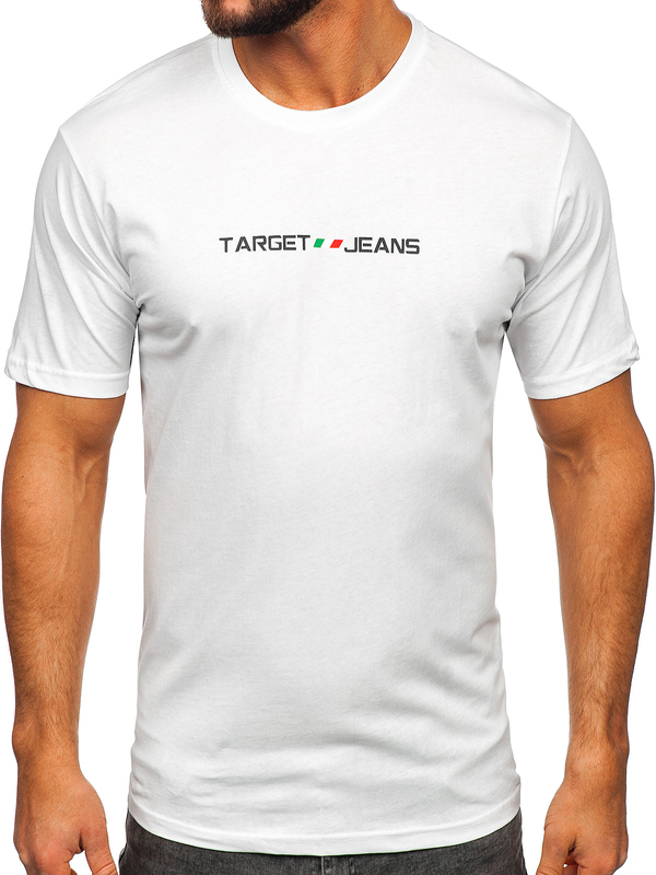 Men's Cotton Printed T-shirt White Bolf 14761