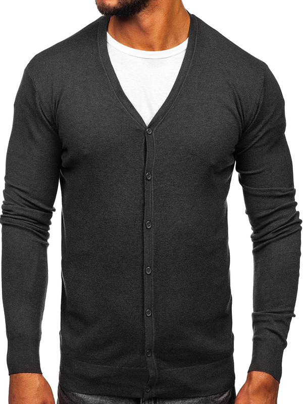 Men's Zip Sweater Graphite Bolf YY06
