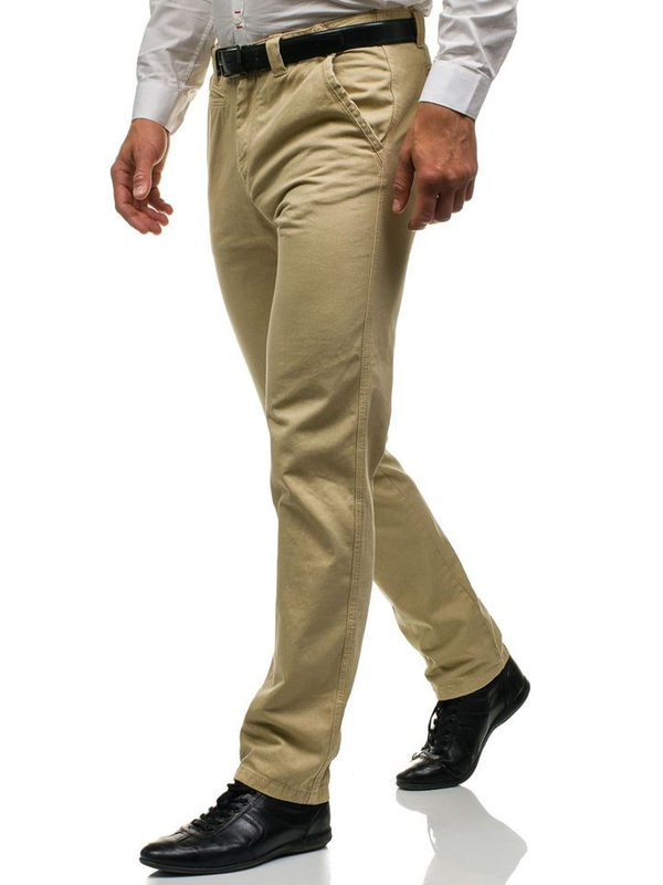 Men's Chino Trousers Beige Bolf 6190