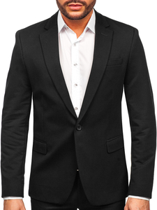 Men’s Elegant Suit Jacket Black Bolf 1652A