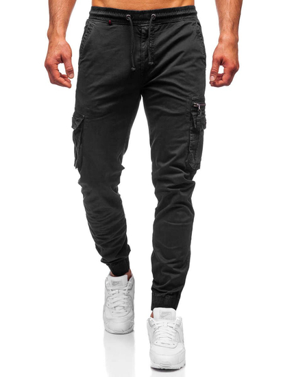 Men's Cargo Joggers Black Bolf CT6702
