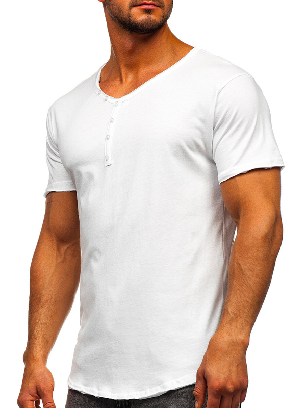 Men’s Basic V-neck T-shirt White Bolf 4049