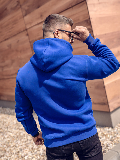 Men's Kangaroo Hoodie Royal Blue Bolf 1004