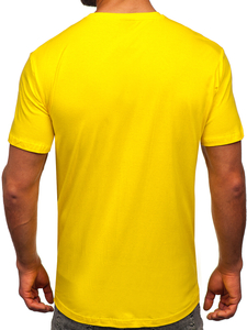 Men's Basic Cotton T-shirt Yellow Bolf 192397