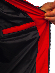 Men's Quilted Winter Jacket Red Bolf 5M3125