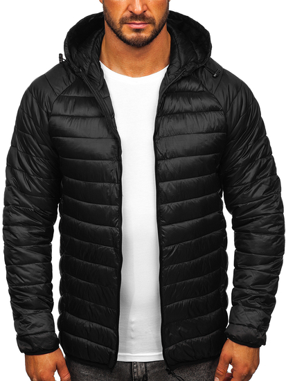 Men's Quilted Lightweight Jacket Black Bolf 58M13021